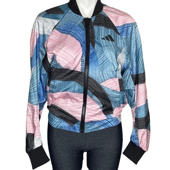 Adidas Nini Sum Graphic Bomber Jacket NWT XS - Picture 2 of 7